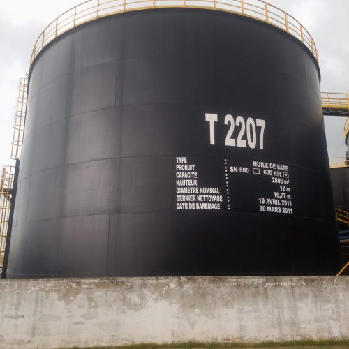 Inspection décennale du réservoir T2207